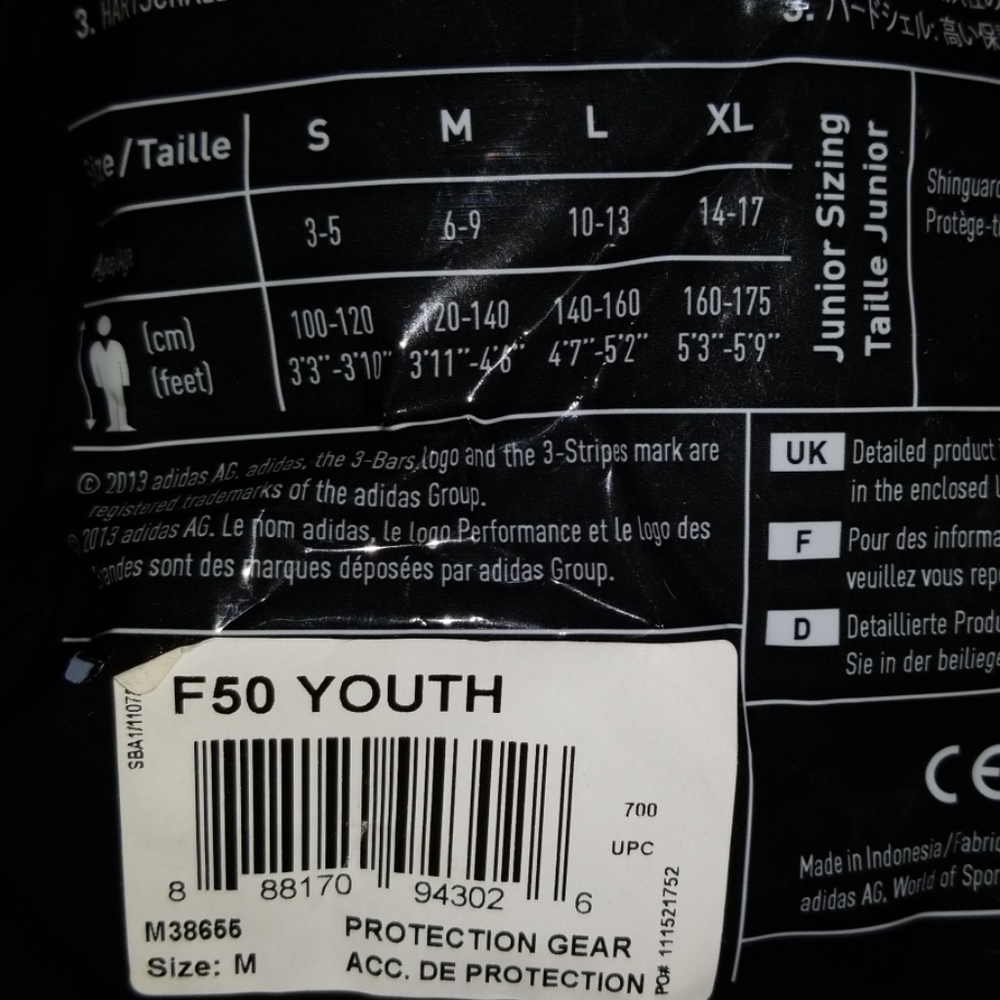 $5 Add-On Adidas Youth Shinguards - Picture 5 of 6